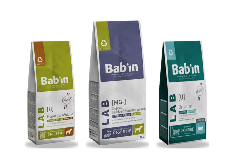 Worki karm suchych Bab'in Lab: Hypoallergenic, Digestif i Urinaire