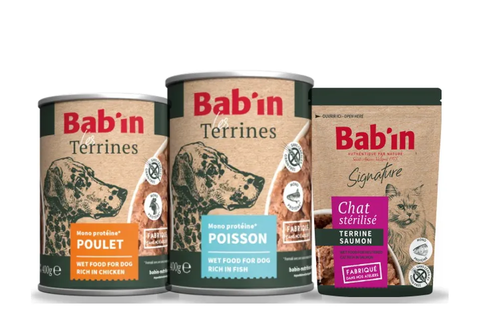 Karmy mokre Bab'in Terrines dla psów i kotów