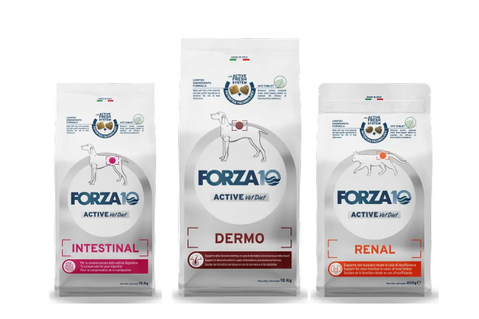Opakowania karm suchych Forza10 Active: Intestinal, Dermo i Renal
