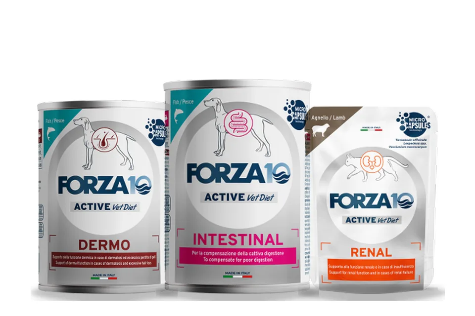 Puszki i tacki karm mokrych Forza10 Actiwet: Dermo, Intestinal i Renal
